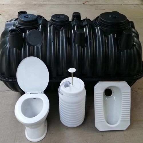 三格化粪池化粪池设备供应塑料化粪池抽水桶蹲便器环保三格式农村厕所